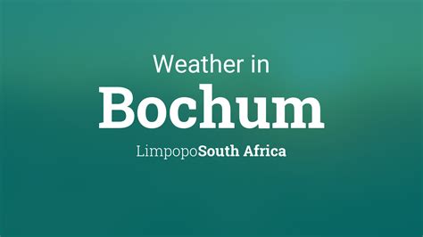 weather bochum limpopo